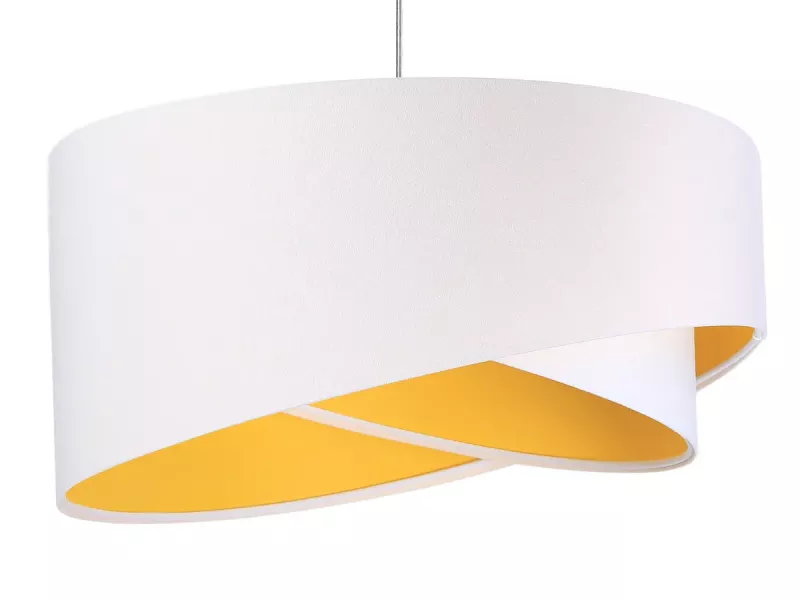 Lampa wisząca GEMSTONE WHITE biała/żółta 391505