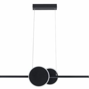 Lampa wisząca Gendra czarna LED 1x23W Neutralna biel 1840lm Reality 846407 Lampa wisząca Gendra czarna LED 1x23W Neutralna biel 1840lm Reality 846407