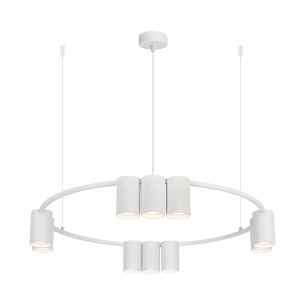 Lampa wisząca GENESIS Koło biała aluminium GU10 180 cm 1101146