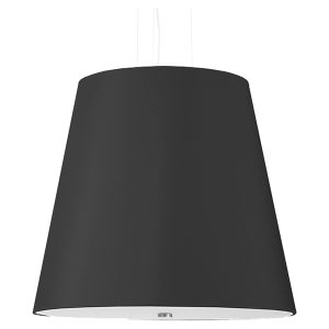 Lampa wisząca Geneve 3-punktowa tkaninowa czarna 39206 Lampa wisząca Geneve 3-punktowa tkaninowa czarna 39206