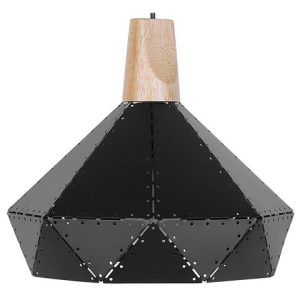 Lampa wisząca geometryczny klosz czarna 60735 Lampa wisząca geometryczny klosz czarna 60735
