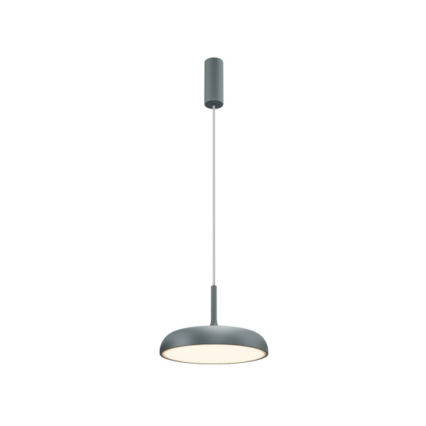 Lampa wisząca GERHARD okrągły dysk szara LED 19W 3000K 1000lm IP20 Maytoni 1027159