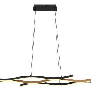 Lampa wisząca Geronimo LED metalowa czarna 132978 Lampa wisząca Geronimo LED metalowa czarna 132978