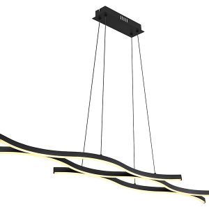 Lampa wisząca Geronimo LED metalowa czarna 131020 Lampa wisząca Geronimo LED metalowa czarna 131020