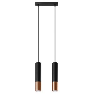 Lampa wisząca GIRALO czarno-miedziana 2xGU10x40W IP20 Pure Lume 1027232 Lampa wisząca GIRALO czarno-miedziana 2xGU10x40W IP20 Pure Lume 1027232