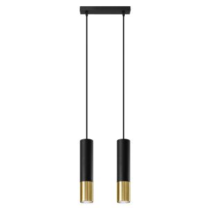 Lampa wisząca GIRALO czarno-złota 2xGU10x40W IP20 Pure Lume 1026886