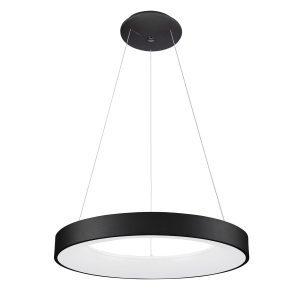 Lampa wisząca Giulia czarno-biała LED 1x50W Ciepła biel 2750lm Italux 861024