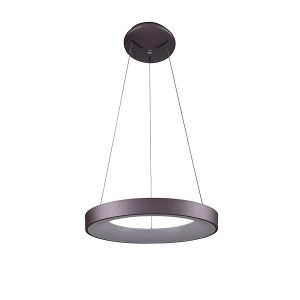 Lampa wisząca Giulia LED aluminiowa biało-brązowa 34947