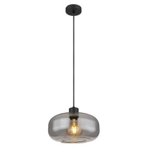Lampa wisząca Giuseppe szklana czarna 132962 Lampa wisząca Giuseppe szklana czarna 132962