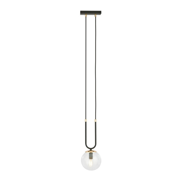 Lampa Wisząca Glam 1 Black/Transparent 752647