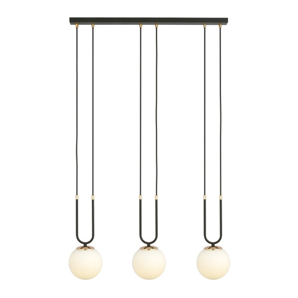 Lampa Wisząca Glam 3 Black/Opal 752679
