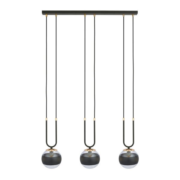 Lampa Wisząca Glam 3 Black/Stripe 752660