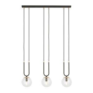 Lampa Wisząca Glam 3 Black/Transparent 752699 Lampa Wisząca Glam 3 Black/Transparent 752699