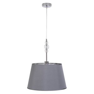 Lampa wisząca Glamour tkaninowa szara 40708 Lampa wisząca Glamour tkaninowa szara 40708