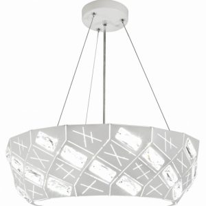 Lampa wisząca GLANCE biała LED 1x24W Neutralna biel lm Candellux 857784 Lampa wisząca GLANCE biała LED 1x24W Neutralna biel lm Candellux 857784