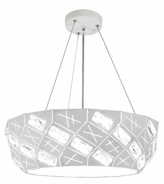 Lampa wisząca GLANCE biała LED 1x24W Neutralna biel lm Candellux 857784