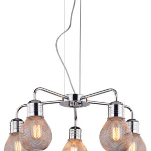Lampa wisząca GLIVA 5x60w e27 chrom (bez żarówek) 800698 Lampa wisząca GLIVA 5x60w e27 chrom (bez żarówek) 800698