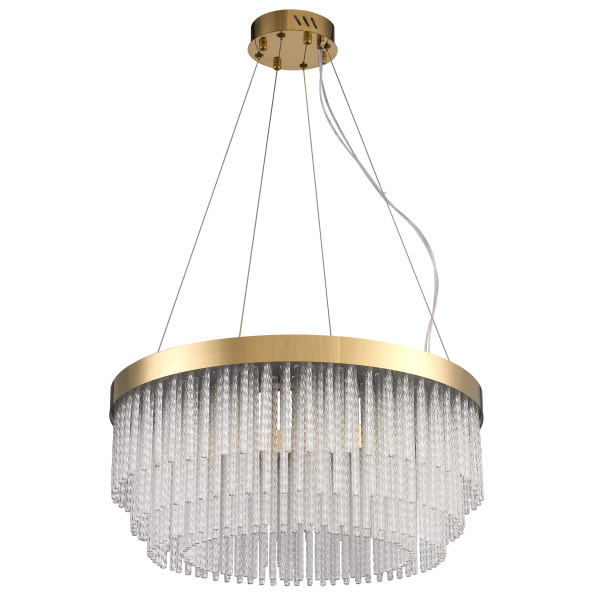 Lampa wisząca GLORIA LED kryształowa złota 60 cm 749583