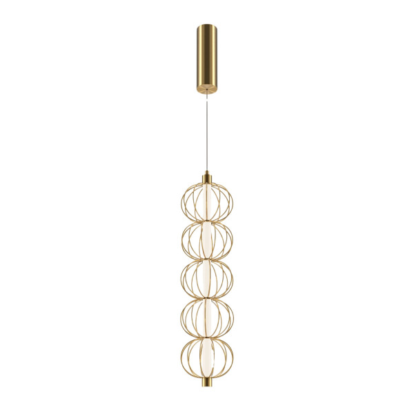 Lampa wisząca Golden Cage złota LED 1x17W Ciepła biel 1050lm Maytoni 852653