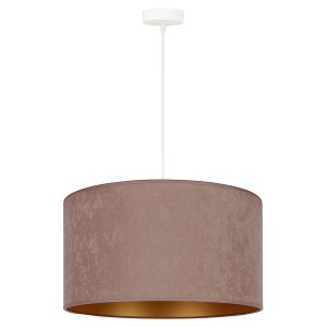 Lampa wisząca Golden welurowa beżowo-złota 333573