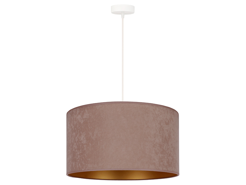 Lampa wisząca Golden welurowa beżowo-złota 333573