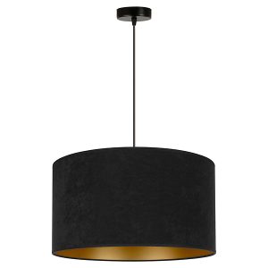 Lampa wisząca Golden welurowa czarno-złota 333572