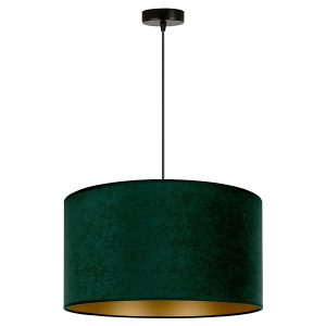 Lampa wisząca Golden welurowa zielono-złota 333567