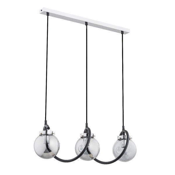 Lampa wisząca GOTTA okalająca klosze lina czarna 3xE14x10W IP20 Alfa 1019079