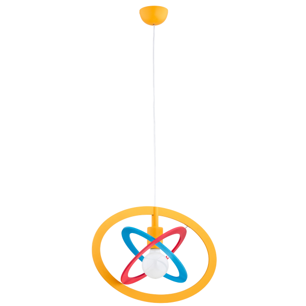 Lampa wisząca GRADI drewno multikolor 1xE27x15W wym:90x48x34cm IP20 Alfa 1025425