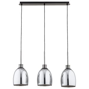 Lampa wisząca grafitowo-chromowana DERSEL 3xE27x15W wym: 95x17x75 cm Alfa 854218 Lampa wisząca grafitowo-chromowana DERSEL 3xE27x15W wym: 95x17x75 cm Alfa 854218