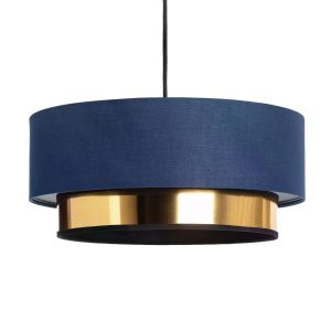 Lampa wisząca granatowo-złota Tesutto 1xE27x40W wym: 150x40x40 cm Abruzzo 852211 Lampa wisząca granatowo-złota Tesutto 1xE27x40W wym: 150x40x40 cm Abruzzo 852211
