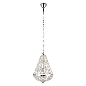 Lampa wisząca Granso kryształowa srebrna 62263 Lampa wisząca Granso kryształowa srebrna 62263