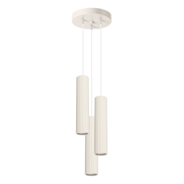 Lampa wisząca GRAVIO beżowa 3xGU10x10W wym:108x19,5x19,5cm IP20 Pure Lume 1019176