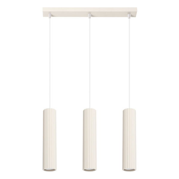 Lampa wisząca GRAVIO beżowa 3xGU10x10W wym:98x45x6,5cm IP20 Pure Lume 1019259