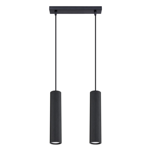 Lampa wisząca GRAVIO czarna 2xGU10x10W wym:90x30x6,5cm IP20 Pure Lume 1019426