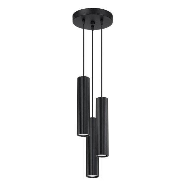 Lampa wisząca GRAVIO czarna 3xGU10x10W wym:108x19,5x19,5cm IP20 Pure Lume 1019158