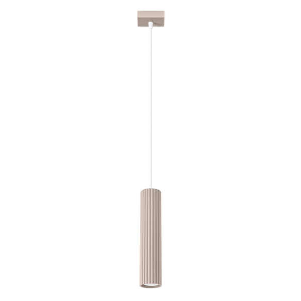 Lampa wisząca GRAVIO taupe-biała 1xGU10x10W wym:118x8x8cm IP20 Pure Lume 1018959