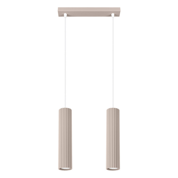 Lampa wisząca GRAVIO taupe-biała 2xGU10x10W wym:90x30x6,5cm IP20 Pure Lume 1018920
