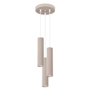 Lampa wisząca GRAVIO taupe-biała 3xGU10x10W IP20 Pure Lume 1019246