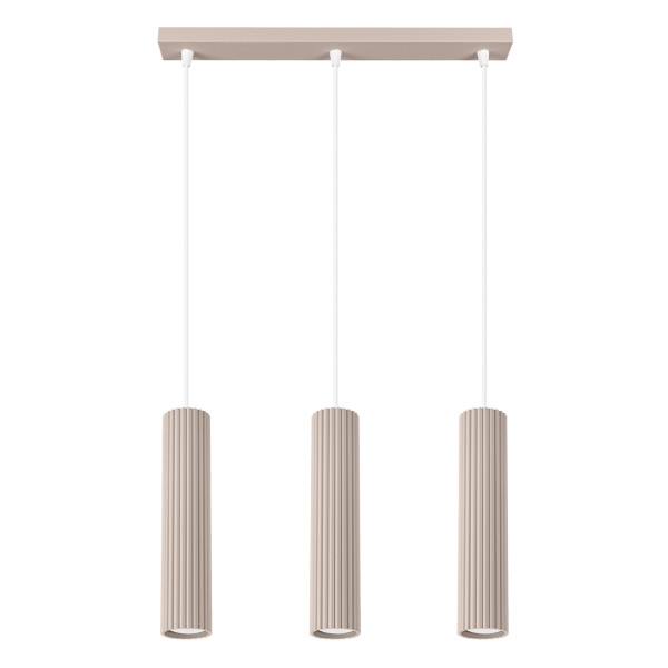 Lampa wisząca GRAVIO taupe-biała 3xGU10x10W wym:98x45x6,5cm IP20 Pure Lume 1019126