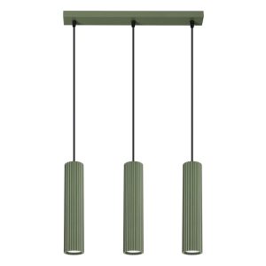 Lampa wisząca GRAVIO zielony oliwkowo-czarna 3xGU10x10W IP20 Pure Lume 1019448