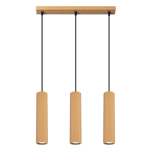 Lampa wisząca GRAVIO złota 3xGU10x10W wym:98x45x6,5cm IP20 Pure Lume 1019312