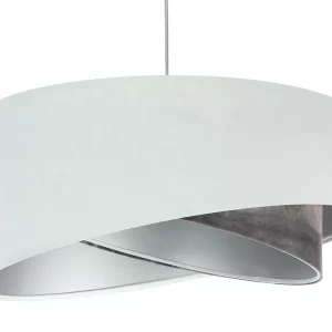 Lampa wisząca GRAY DUNE biała/srebrna 432633 Lampa wisząca GRAY DUNE biała/srebrna 432633