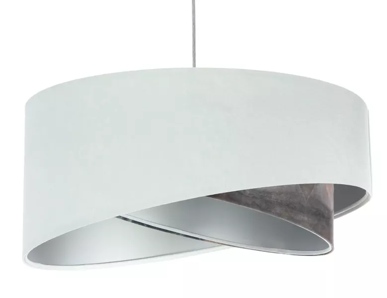 Lampa wisząca GRAY DUNE biała/srebrna 432633