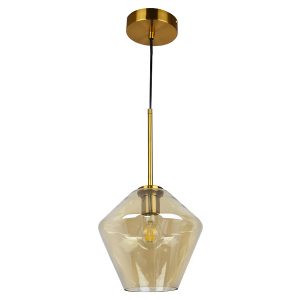 Lampa wisząca Grea szklana złota 197293 Lampa wisząca Grea szklana złota 197293