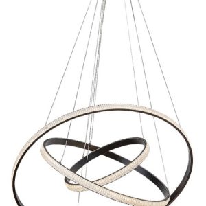 Lampa wisząca GRETE czarno-biała LED 100W biały ciepły 4450lm IP20 Rabalux 988646 Lampa wisząca GRETE czarno-biała LED 100W biały ciepły 4450lm IP20 Rabalux 988646
