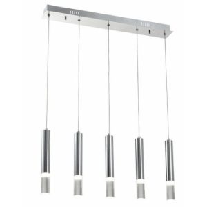Lampa wisząca Gwen chromowana LED 5x5W Neutralna biel 1750lm Reality 845927 Lampa wisząca Gwen chromowana LED 5x5W Neutralna biel 1750lm Reality 845927