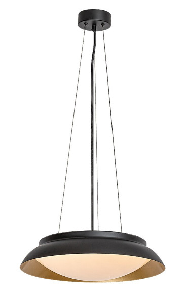 Lampa wisząca HAFSA czarno-złota-biała LED 24W 3000K 1250lm IP20 Rabalux 988585
