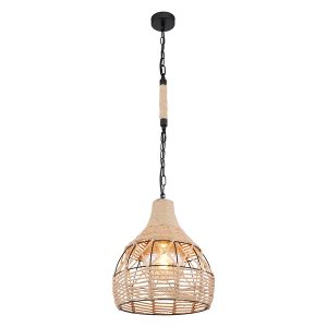 Lampa wisząca Halia metalowa beżowo-czarna 42651 Lampa wisząca Halia metalowa beżowo-czarna 42651