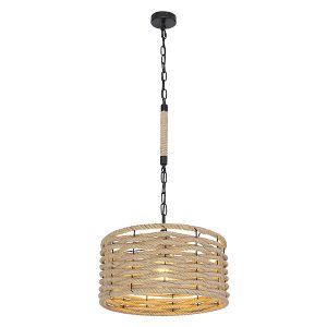 Lampa wisząca Halia metalowa brązowa 53504 Lampa wisząca Halia metalowa brązowa 53504